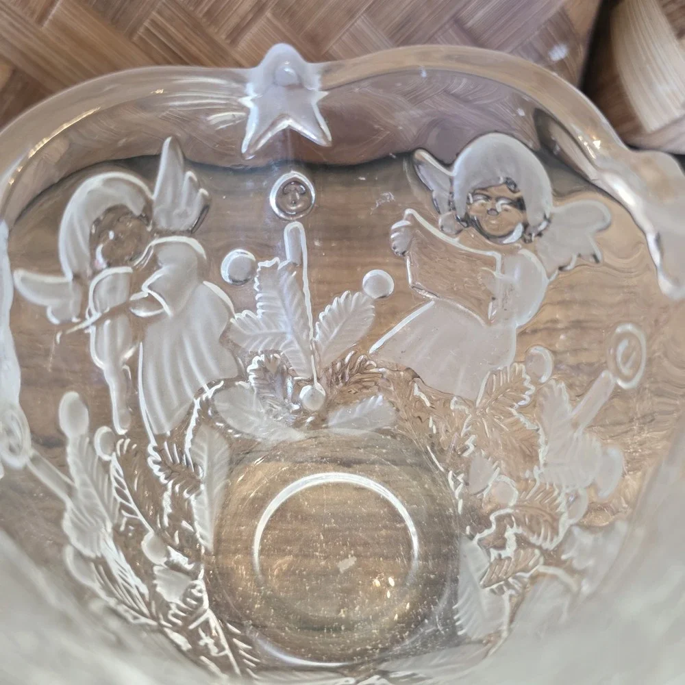 Mikasa‎ Holiday Classics Crystal Cherub Votive 3